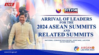 Arrival of Leaders for the 2024 ASEAN Summits and Related Summits 10092024 [upl. by Oicam525]