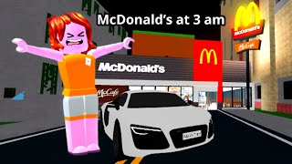 Roblox drive to mcdonalds at 3am… [upl. by Lein]