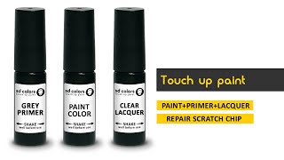 TOUCH UP PAINT 5ML PRIMER LACQUER BRUSH REPAIR SCRATCH CHIP [upl. by Samp218]