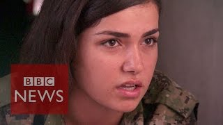 Islamic State are afraid to see women with guns  BBC News [upl. by Gnep124]