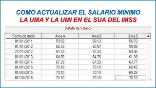 COMO SE ACTUALIZAN LOS SALARIOS EN EL SUA DEL IMSS 2024 [upl. by Noak]