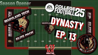 I Created a College Football Program  Ep 13  Maryland Tech EA College Football 25 Teambuilder [upl. by Arria]