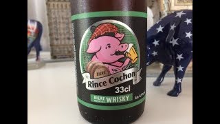 Bière RINCE COCHON au Whisky  Produit Belge [upl. by Harbed980]