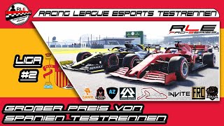 ⚫️ 🔴 LEAGUE 2 DER GROSSE PREIS VON SPANIEN⚫️ 🔴 F1 2020 Deutsch virtuell Esports ⚫️ [upl. by Pass]