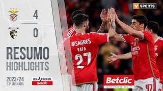 Resumo Benfica 40 Portimonense Liga 2324 23 [upl. by Ayrolg]