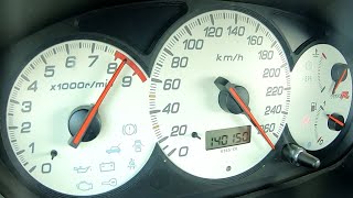 Honda Civic Type R Turbo Acceleration 0260 amp Sound [upl. by Aicirtal]