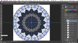 Crear fondos y efectos a partir de un Caleidoscopio en Photoshop [upl. by Kristyn]
