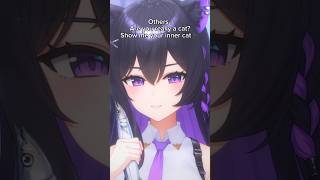 My inner cat 🐈‍⬛💜 vtuber shorts cat vtuberid vtuberindonesia [upl. by Silrak]