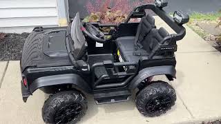 First Ride On 24V Ride on Toys for Big KidsLicensed Ford Bronco Raptor Electric Car 2 Seater Review [upl. by Henriques]