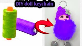 How to make tred keychain at home \\ DIY🎁🎁🪆🧸 tred keychain  DIY keychain gift [upl. by Marna]