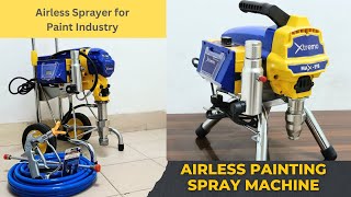 Airless Sprayer shape Paint Industry  Airless Paint Spraying Machine [upl. by Ennaillij467]