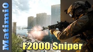 F2000 Sniper  Terrible Weapon Challenge  Battlefield 4 [upl. by Ennasil]