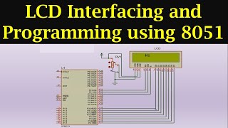 LCD Programming using 8051 Microcontroller [upl. by Briggs]