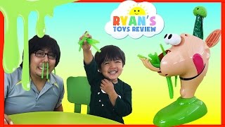 GOOEY LOUIE Board Game for kids with Ryan ToysReview [upl. by Anibur]