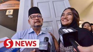 Harith and Jezamine speak to press after divorce proceedings [upl. by Sido51]