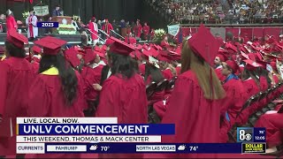 UNLV students start graduation ceremonies [upl. by Morrell642]