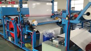 Xiehe  Abrasive paper lamination machine abrasive paper with velcro backside [upl. by Hosea]