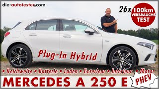 MERCEDES A 250 e Langstrecke im AKlasse PlugIn Hybrid 26 x 100 km Verbrauch Test Reichweite Review [upl. by Neuberger]