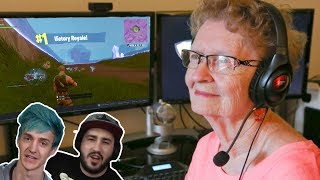 MI ABUELA JUEGA FORTNITE Y JUEGA MEJOR QUE LOLITO Y NINJA [upl. by Salangia]