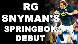 RG Snymans Springbok Debut [upl. by Nash]