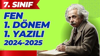 7 Sınıf Fen Bilimleri 1 Dönem 1 Yazılı 2024 [upl. by Raeann]