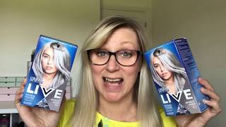 SCHWARZKOPF LIVE METALLIC SILVER  Dyeing my hair silver [upl. by Travus]