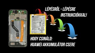 📳KÉRÉSRE Hogy cseréljünk akkumulátort üveg hátlapos telefonokon Huawei P10 lite akkumulátor csere [upl. by Nnael]