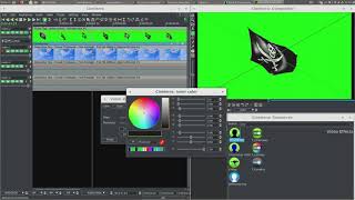Cinelerra  chroma key effect  green screen [upl. by Drofyar25]