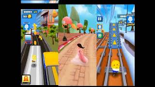 Sponge Bob Subway Vs Princess Run Game Vs Sponge Neighbor Runner [upl. by Haram395]