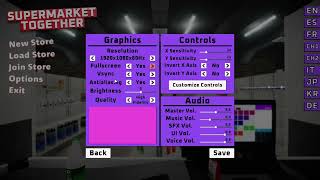 How to Change Graphics Settings in Supermarket Together [upl. by Aiynot]