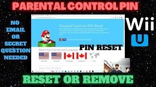 REMOVE A WII U PARENTAL CONTROL PIN [upl. by Jaehne]