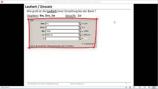 Finanzmathematik mit Excel  Laufzeit oder Zins berechnen [upl. by Weisler]