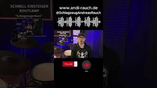 Lerne Schlagzeug spielen in kürzester Zeit drums drumming groove drumlessons drummer [upl. by Aiyekal]