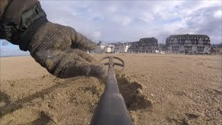 Sortie détection plage TROUVILLE et HONFLEUR avec de lOR avec l XP DEUS [upl. by Gusba]