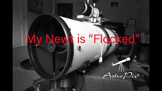 My Newtonian Telescope is quotFlockedquot Video showing how I flocked and cleaned the mirrors on my newt [upl. by Erised]