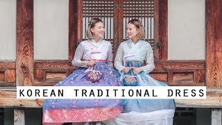 Wearing Korean Traditional Dress Hanbok  Q2HAN [upl. by Onailimixam792]