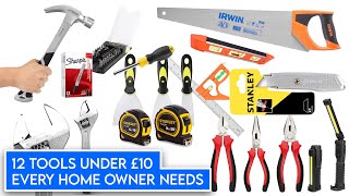 12 Tools Under £10 That Every Homeowner amp DIYer Needs [upl. by Rehtnug]