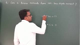 Can a linear molecule have non zero dipole moment Class 11 chemical bonding [upl. by Kcirdlek]