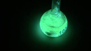 Luminol with oxygen bubbling [upl. by Aratihc]