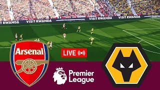 LIVE Arsenal vs Wolves Premier League 2425 Full Match  Video Game Simulation PES 2021 [upl. by Lonnie194]