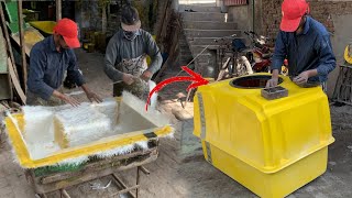 How Astonishingly Skilled Worker Made a 500L Agricultural Sprayer Tank Using Fiberglass Mat [upl. by Miculek]