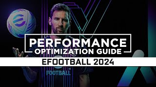 eFootball 2024 — How to ReduceFix Lag and BoostImprove Performance [upl. by Terrena]