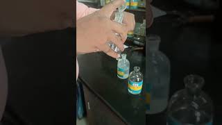 Phenolphthalein test for Acid njoyscience chemistry shorts ytshorts laboratorytest [upl. by Noell236]