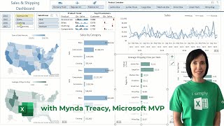 Interactive Excel Dashboards with Power Query and Power Pivot  FREE Download [upl. by Lanny]