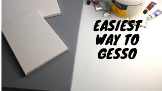 How to Gesso a Canvas in 3 Easy Steps [upl. by Ndnarb]