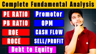 Stocks Fundamental Analysis Ratio  PE Ratio PB ROE EPS PEG [upl. by Gerhan194]