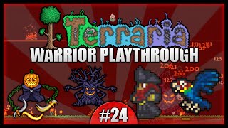 Lets Play Terraria 124  Warrior Class Playthrough  Pesky Pirates amp Pumpkings Episode 24 [upl. by Lemert]