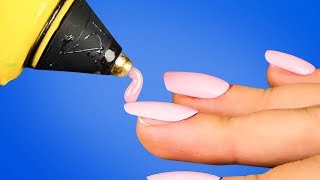 35 EPIC HOT GLUE GUN HACKS [upl. by Gayl]