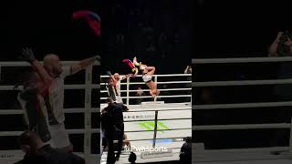 Johan Estupinan vs Zakaria Ei Jamari KO by Johan bangkokthailand muaythai onechampionship [upl. by Cummings]