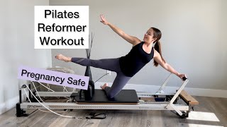 Pilates Reformer Workout  Pregnancy Safe [upl. by Ateinotna806]